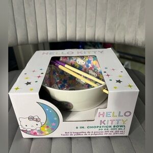 Hello Kitty Chopsticks and Bowl
